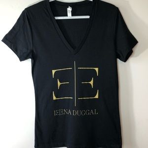 Bella black crew neck t shirt Duggal size L